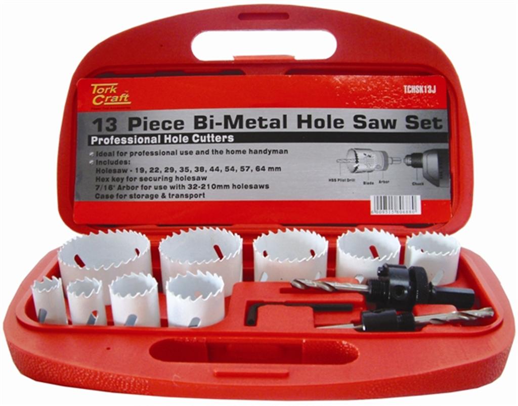 Holesaw Set 13Pc In Case Bi-Metal freeshipping - Africa Tool Distributors