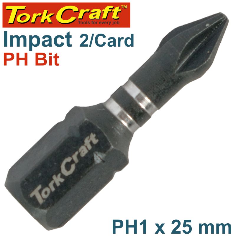 Impact Phil.1 X 25Mm Ins.Bit 2/Card freeshipping - Africa Tool Distributors