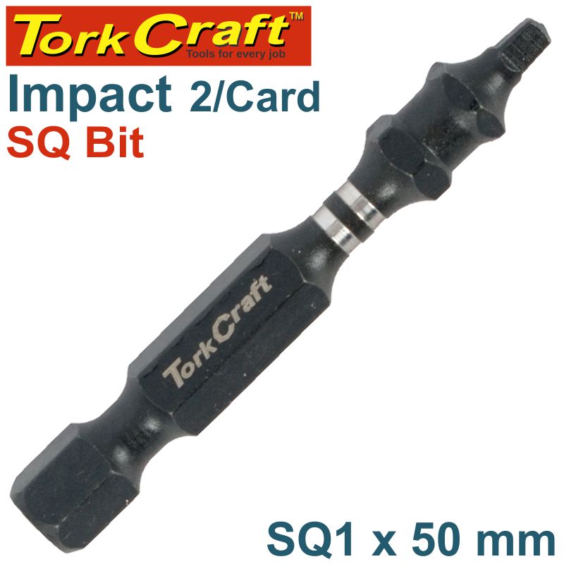 Impact Square Recess Pwr Bit No.1X50Mm 2/Card freeshipping - Africa Tool Distributors