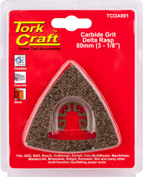 Quick Change Carbide Grit Delta Rasp 80Mm(3-1/8') freeshipping - Africa Tool Distributors