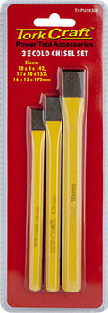 Tork Craft Cold Chisel Set 3Pc freeshipping - Africa Tool Distributors