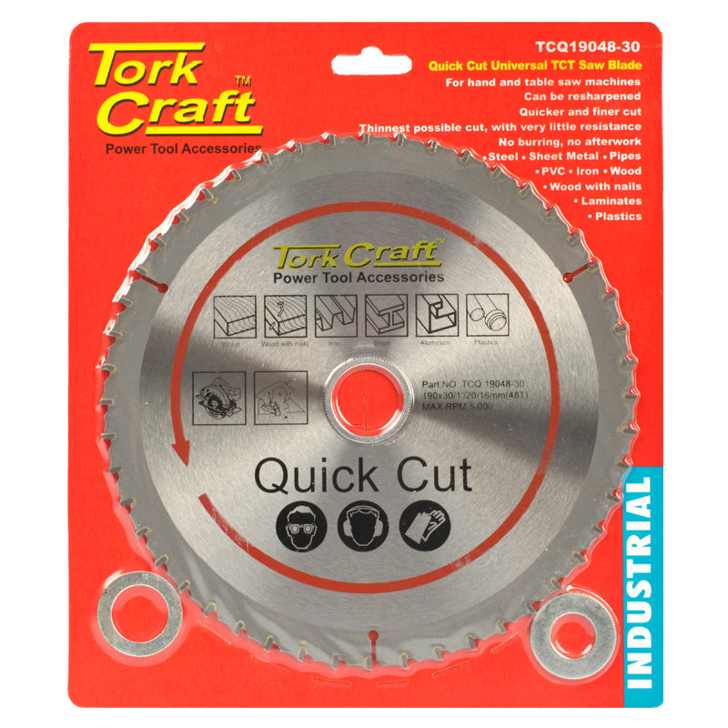 Universal Quick Cut Tct Blade 190X48T 30-20-16 freeshipping - Africa Tool Distributors