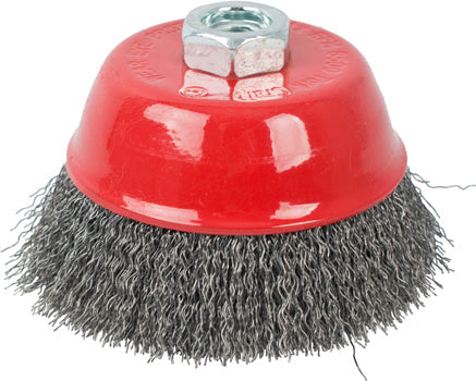 Tork Craft WIRE CUP BRUSH CRIMPED PLAIN 75MMXM14 BULK