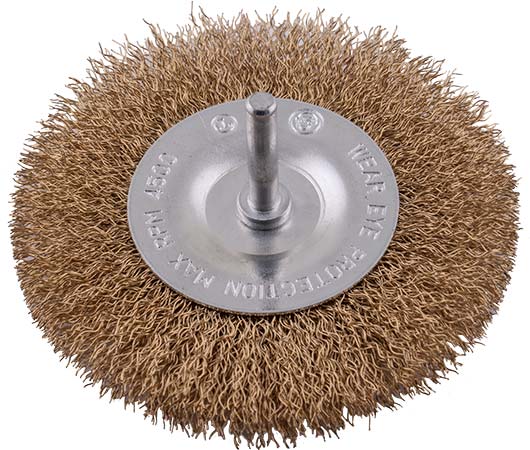 Wire Wheel Brush 100Mm X 6Mm Shaft Blister freeshipping - Africa Tool Distributors