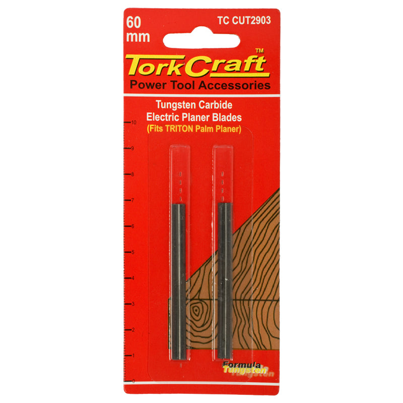 Tork Craft Planer Blades 60Mm Tungsten Pair freeshipping - Africa Tool Distributors