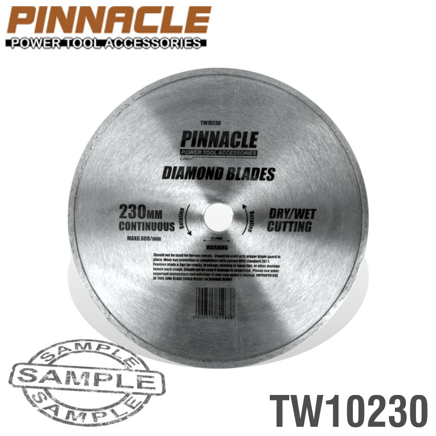 Diamond Blade Cont.Rim 230X22.22Mm Pinnacle freeshipping - Africa Tool Distributors