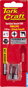 Phil.1 X 25Mm Ins.Bit 2/Card freeshipping - Africa Tool Distributors