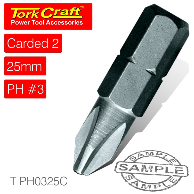 Phil.3 X 25Mm Ins.Bit 2/Card freeshipping - Africa Tool Distributors