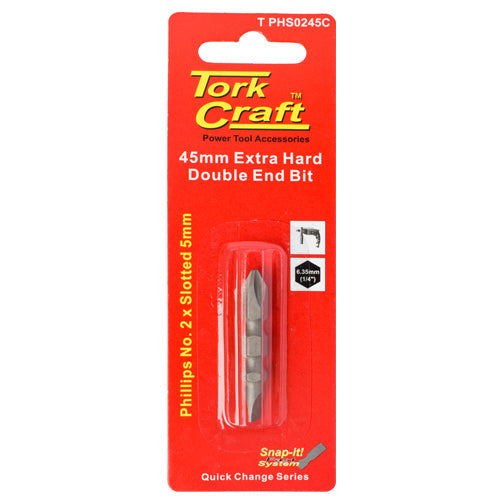 Tork Craft D/END PH2 X 5MM SL.45MM 1/CARD