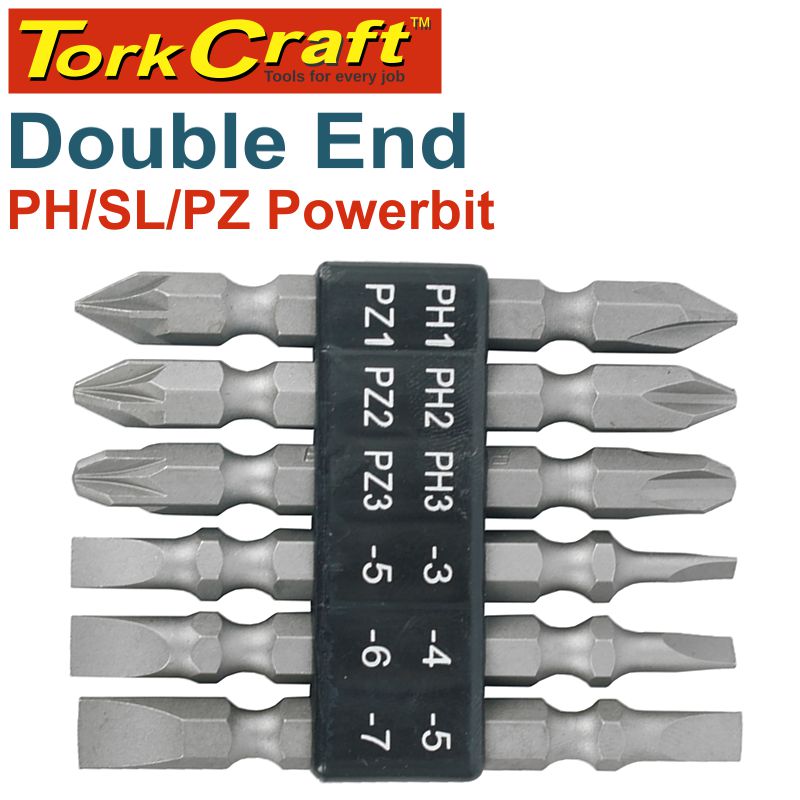 S/D Dbl.End Set Ph/Pz/Sl 6Pce freeshipping - Africa Tool Distributors