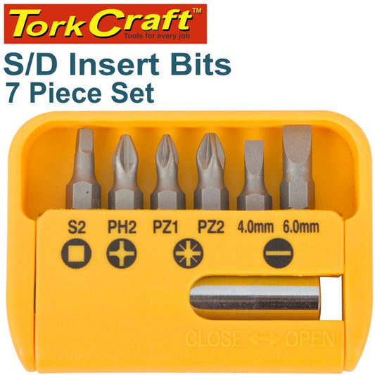 S/D Insert Bit Set 25Mm 7Pce freeshipping - Africa Tool Distributors