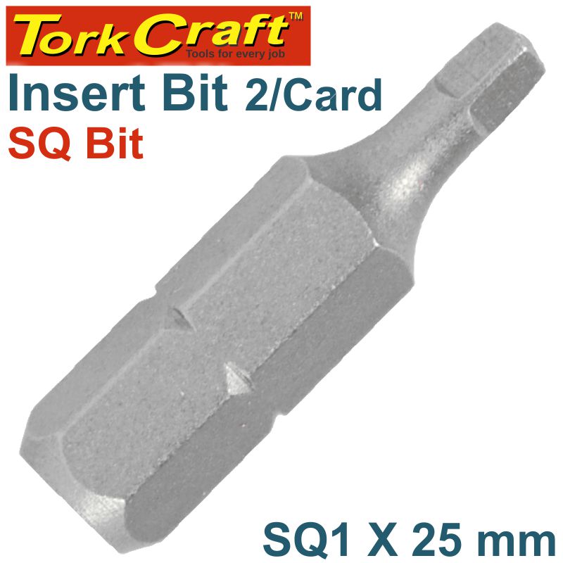 Square Recess Ins. Bit No.1X25Mm 2/Card freeshipping - Africa Tool Distributors