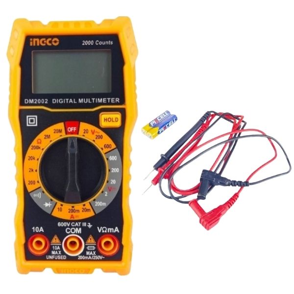 Ingco - Digital Multimeter Tester - (CAT. III 600V)